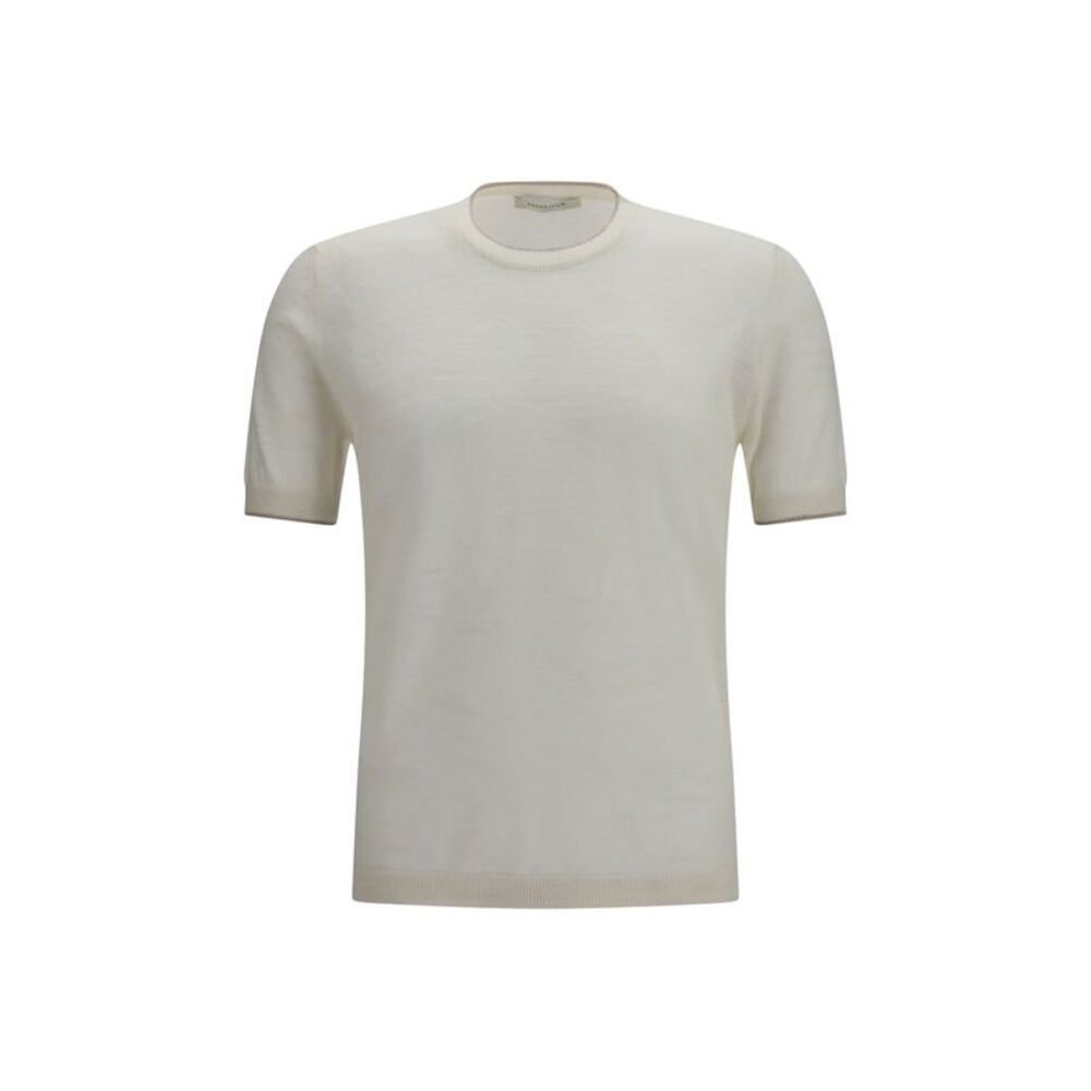 Brooksfield Men Short-Sleeved Linen Blend Shirt